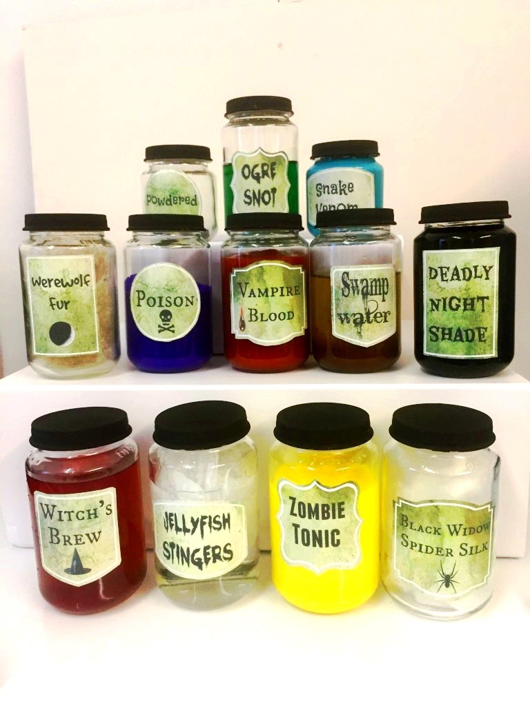 Printable Halloween Potion Labels