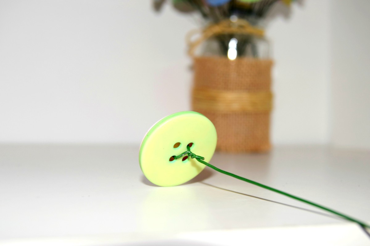 DIY Button Bouquet