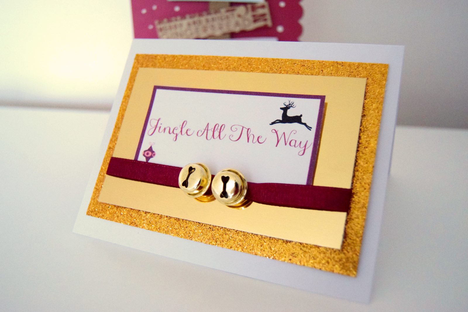 Handmade Christmas Card Crafts Jingle Bells