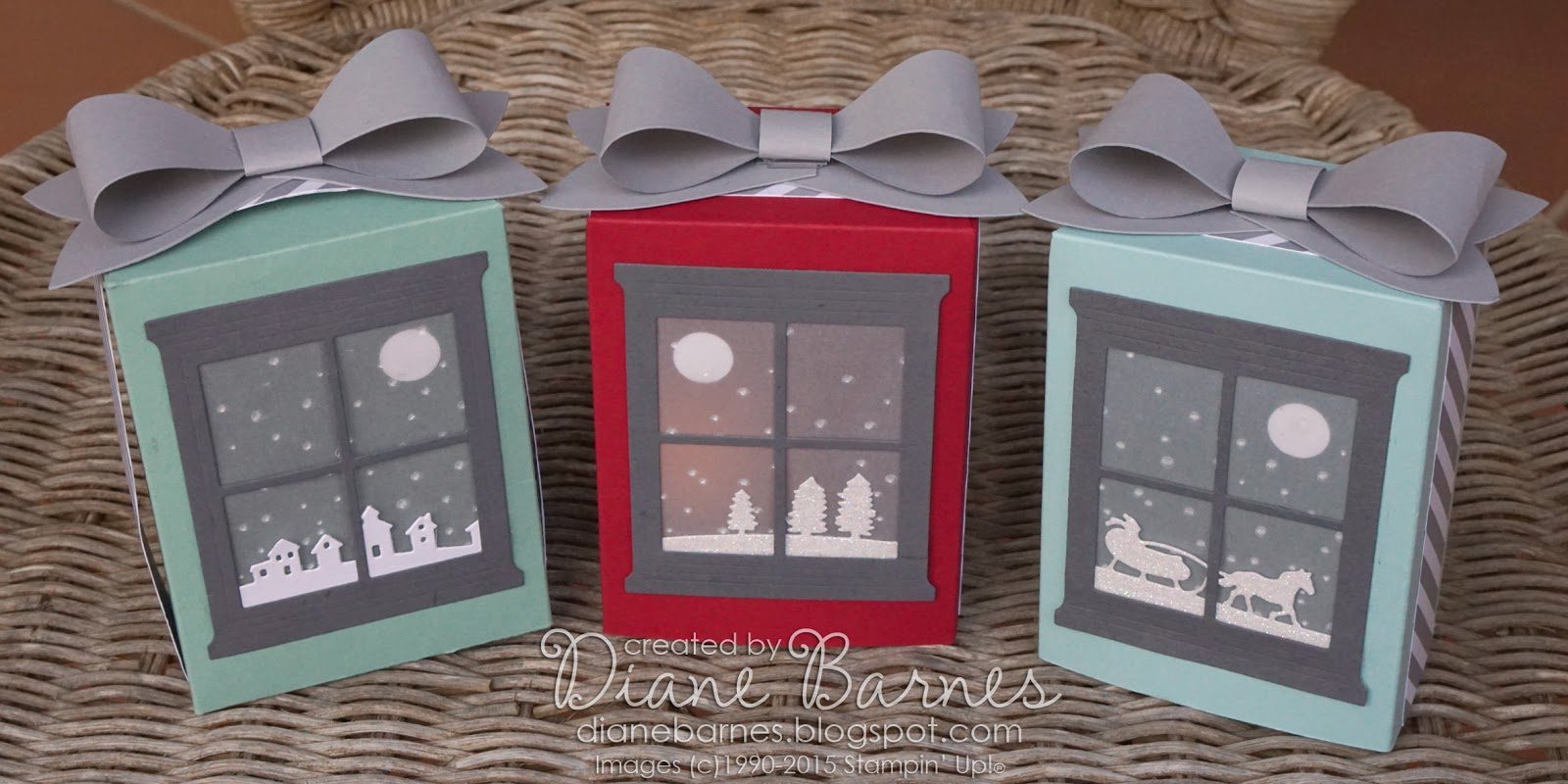 Gift box luminary christmas lights craft
