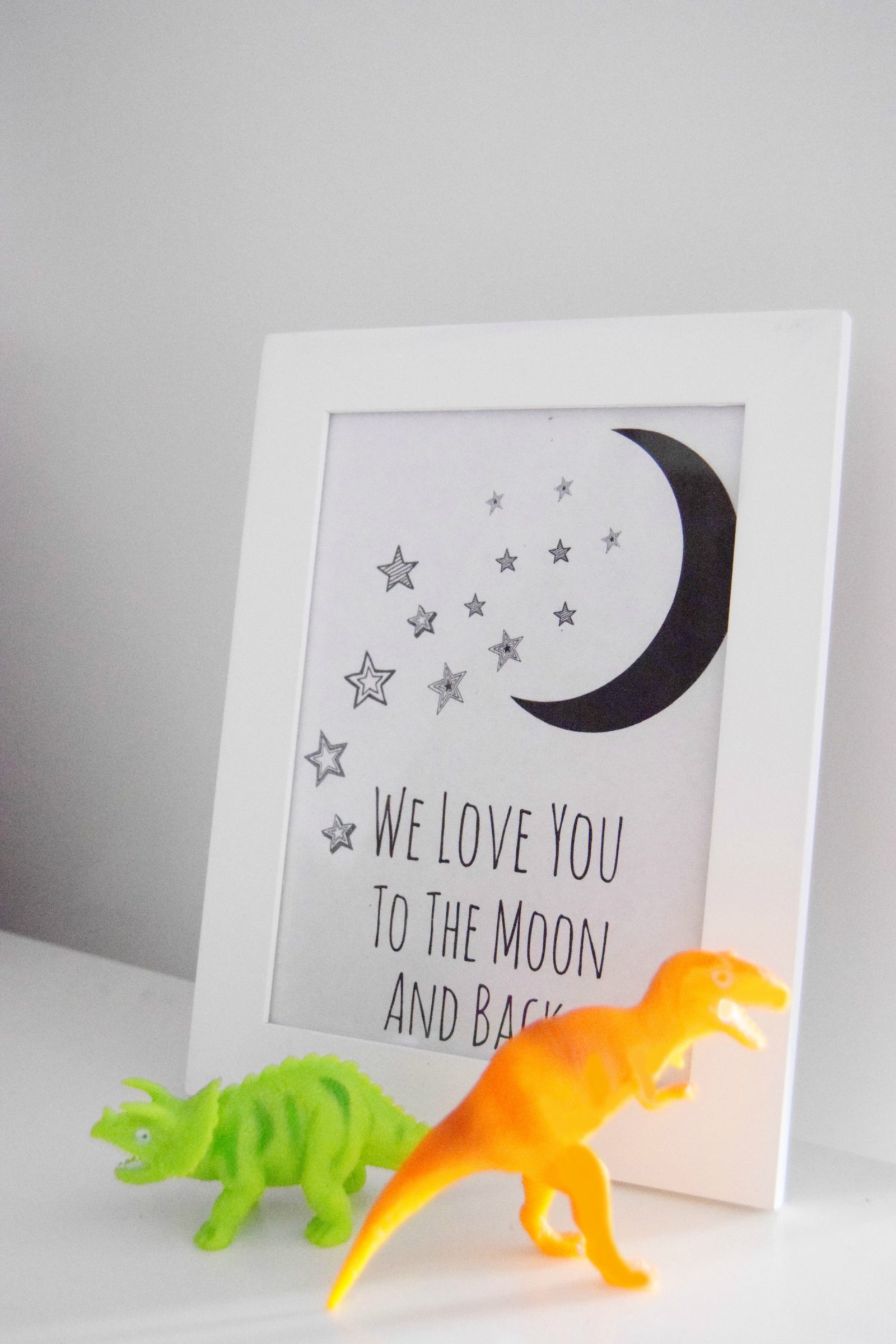 moon and back print