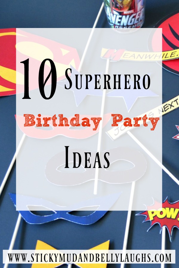 superhero birthday party 1