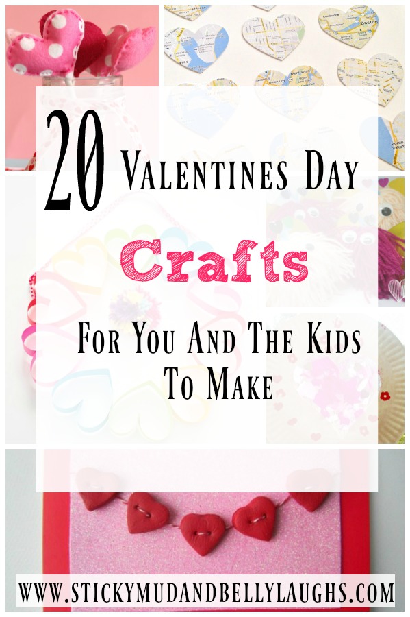 Valentines day crafts for you and the kids to make