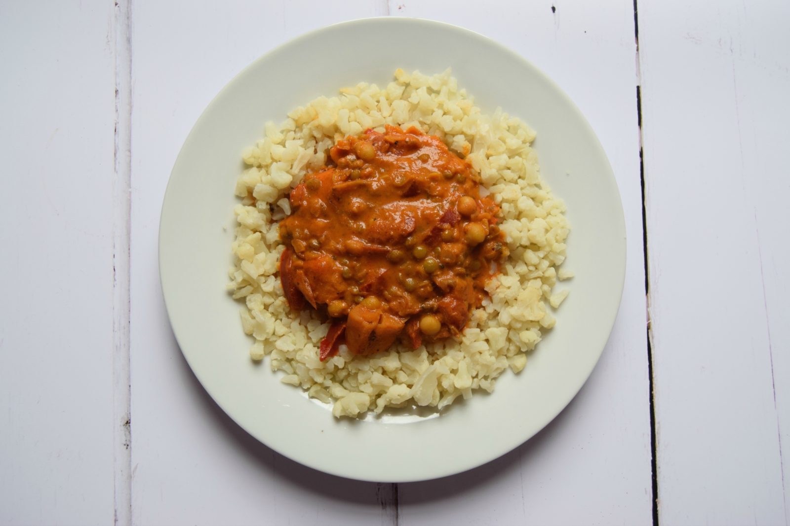 Vegetable Masala with Cauliflower Rice