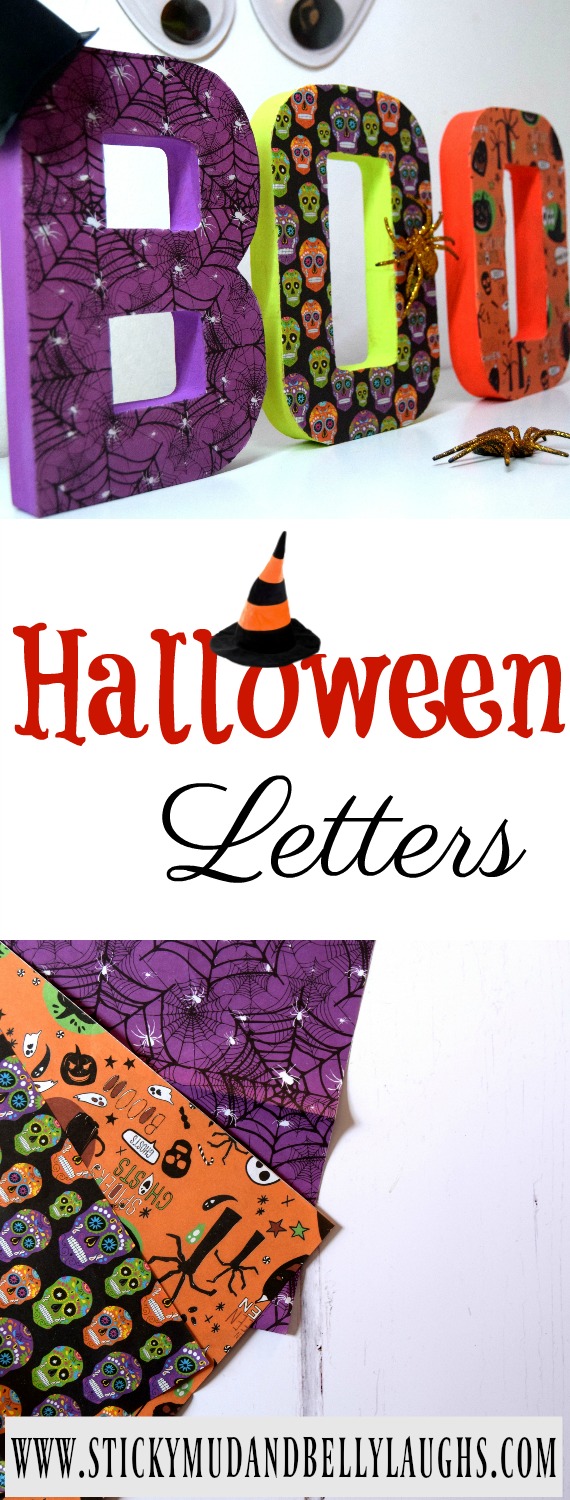 DIY Halloween decorations. Spooky Letters