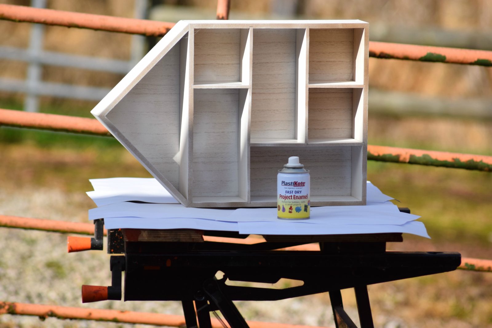 Wooden House Shelf