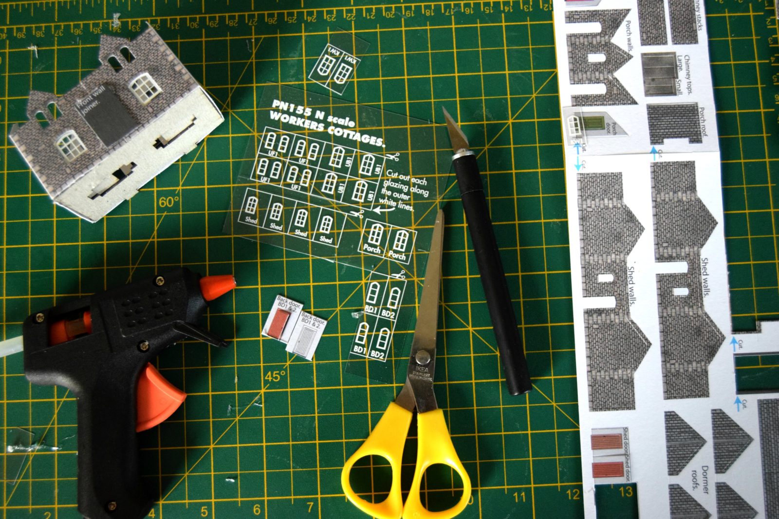 making the model house