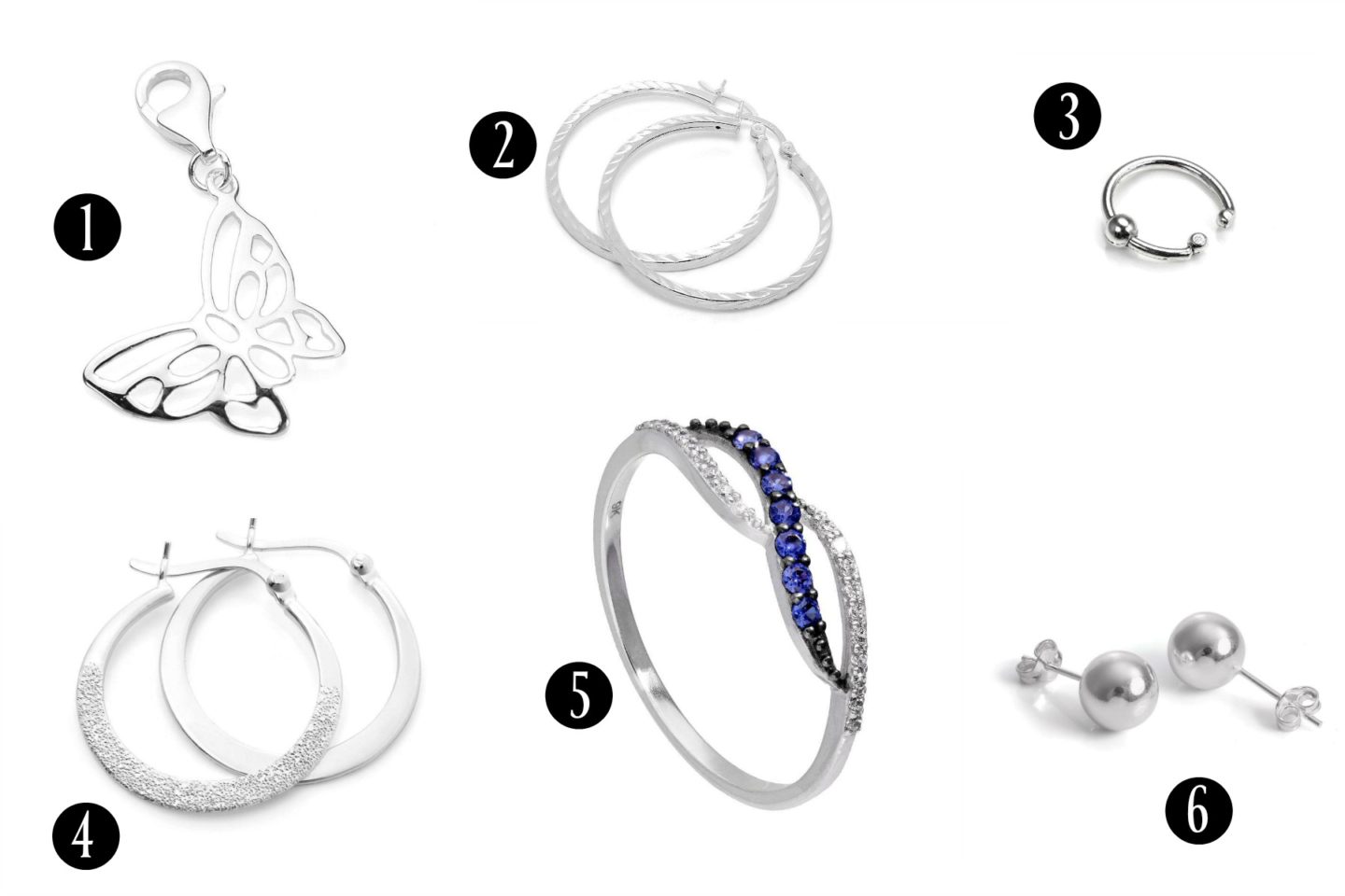 Cheap women's jewellery from jewellerybox. High quality rings, earrings and charms.
