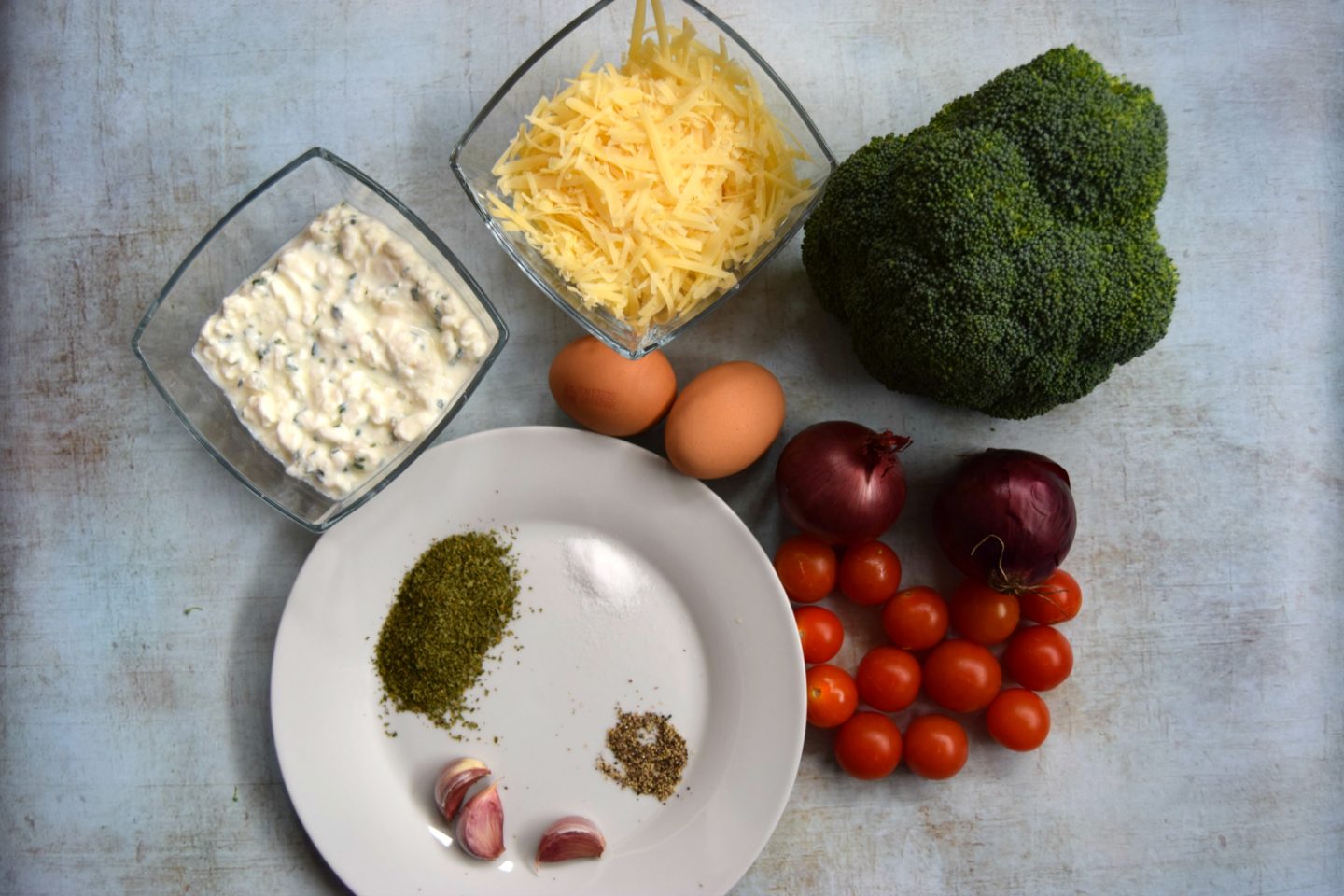 Slimming World cheesy broccoli bake ingredients