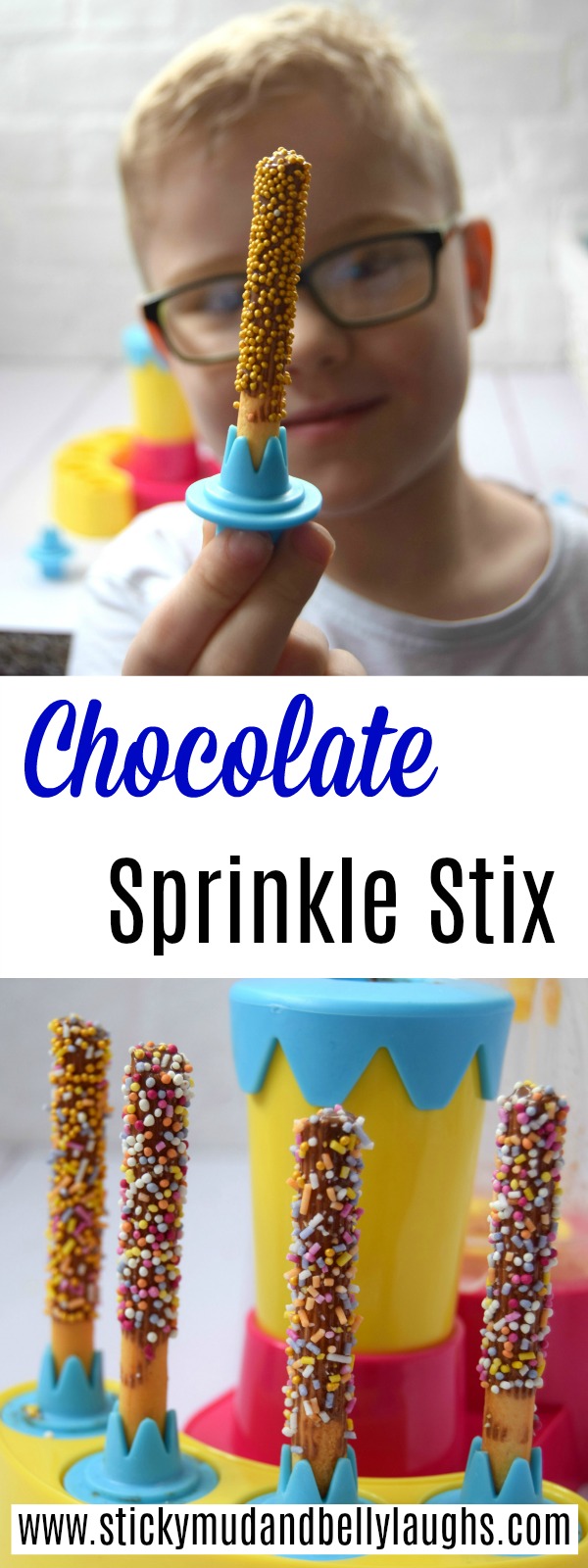 John Adams Chocolate sprinkle stix maker review. Make tasty chocolate bread sticks with this fun sprinkle stix maker. #kidstoys #toyreview #kidsactivities