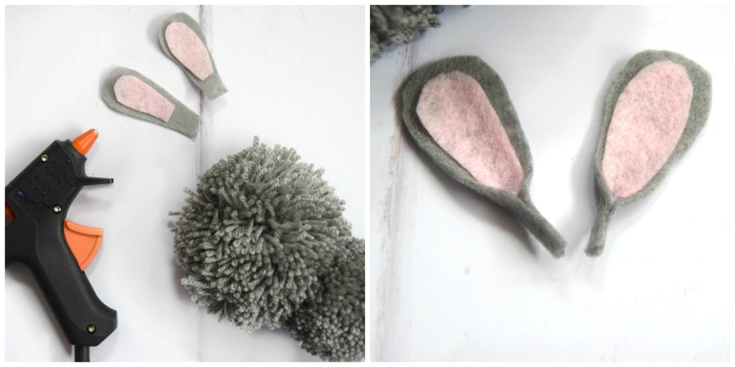 making felt bunny ears