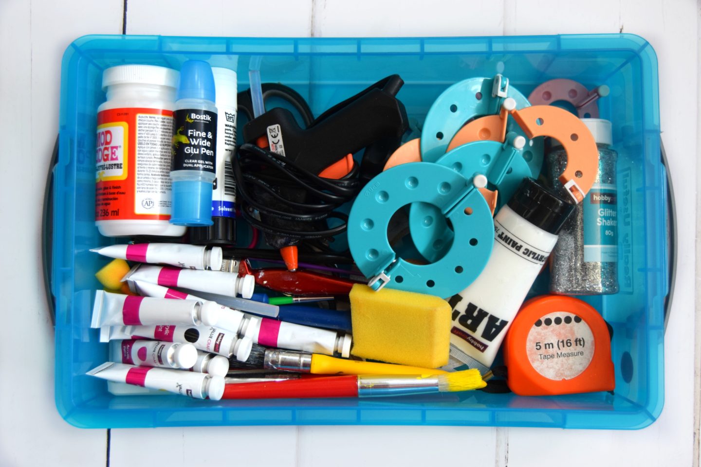 blue storage box