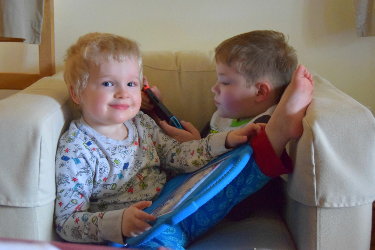 the boys chilling out