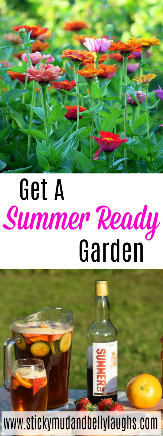 Some useful tips on how to get a summer ready garden. #gardeningtips #gardeningsummer #gardenparties #gardening