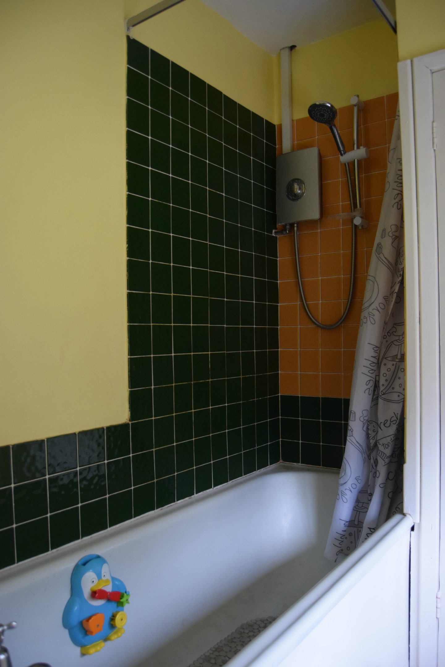 Old tiles before renovation