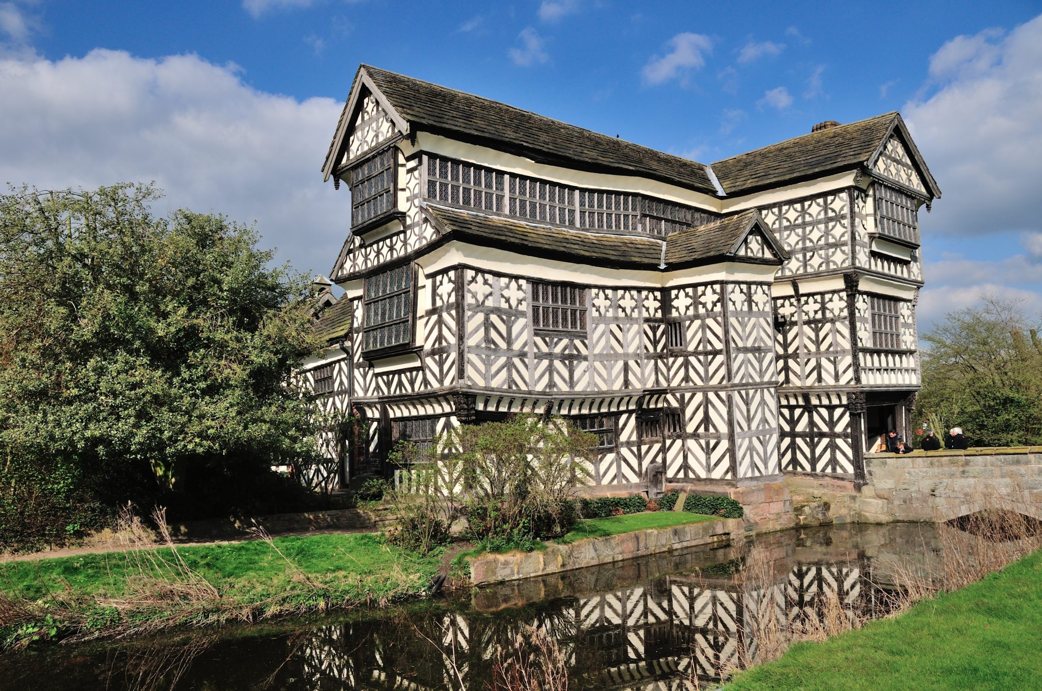 Iconic Tudor manor house Little Moreton Hall.