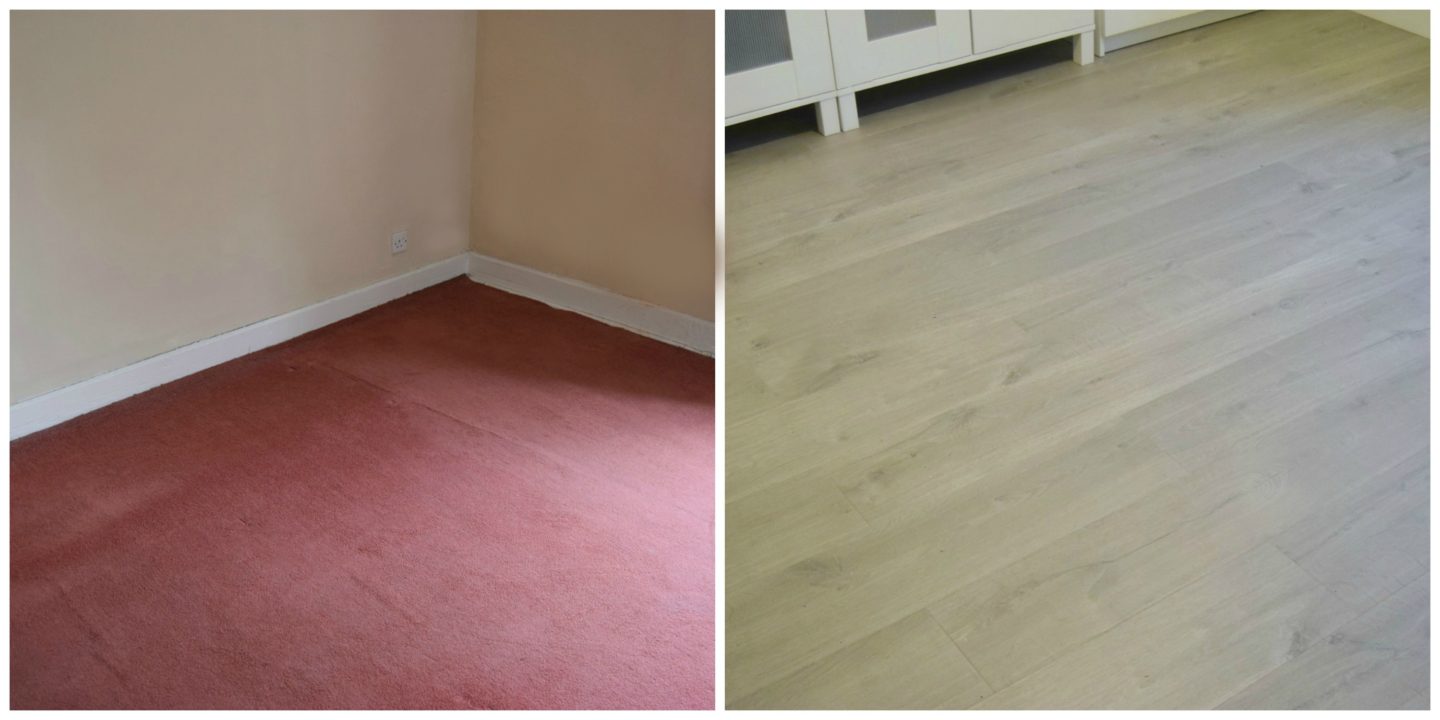 before and after flooring