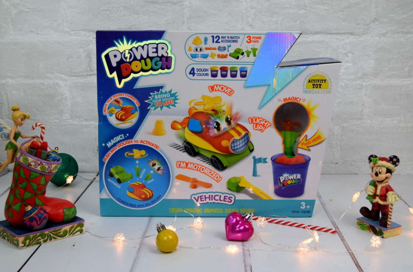 Play dough vehicles that kids can build.