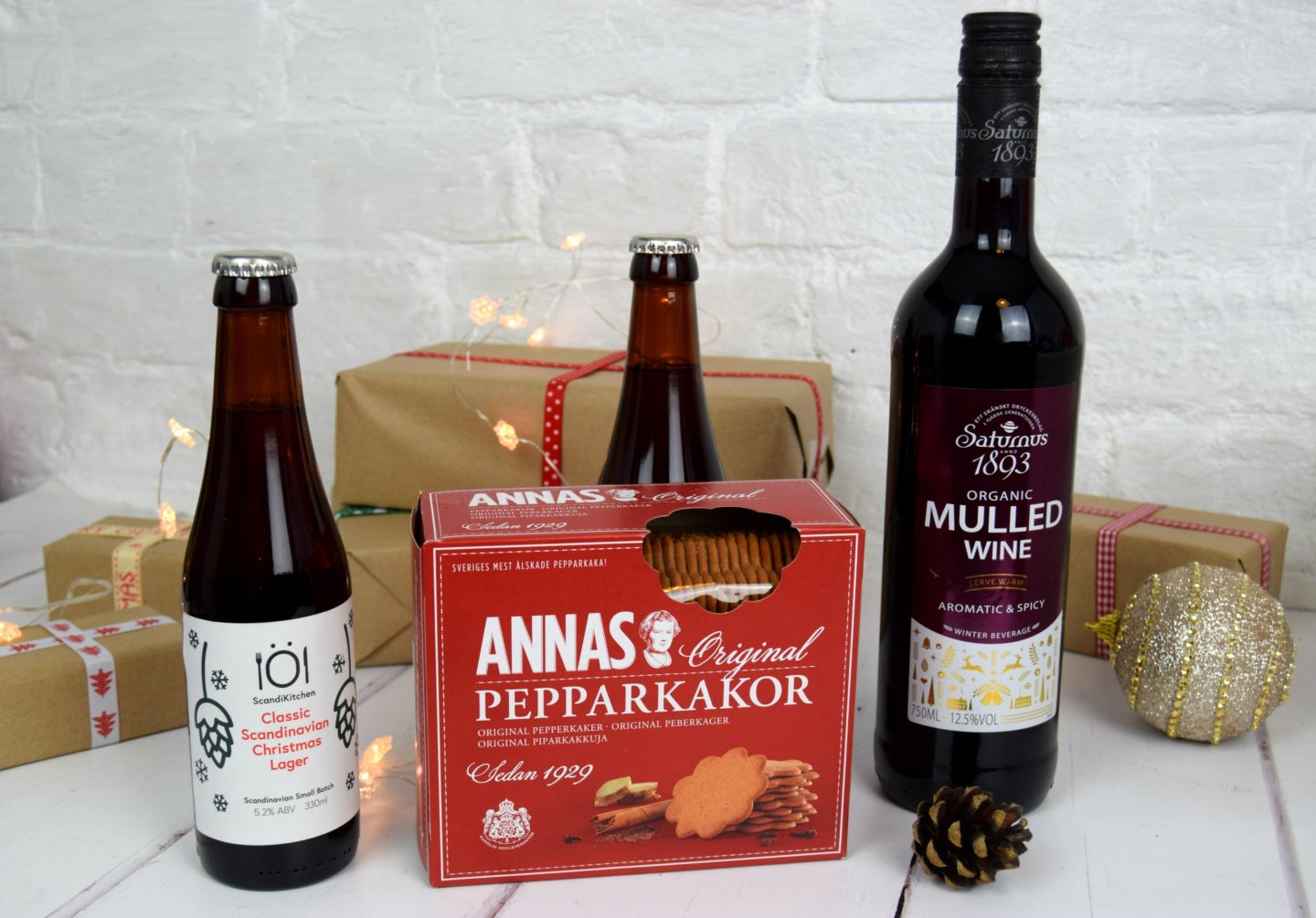 ScandiKitchen Festive beer, mulled wine and crackers.