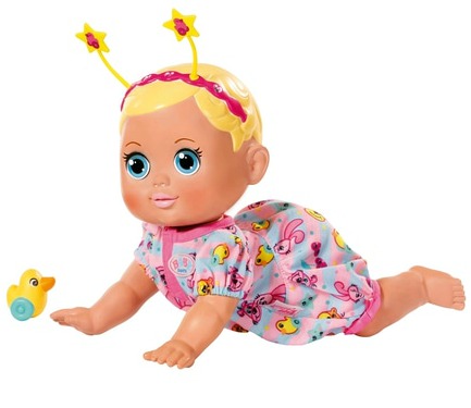 BABY born&reg; Funny Faces Crawling Baby doll with toy duck