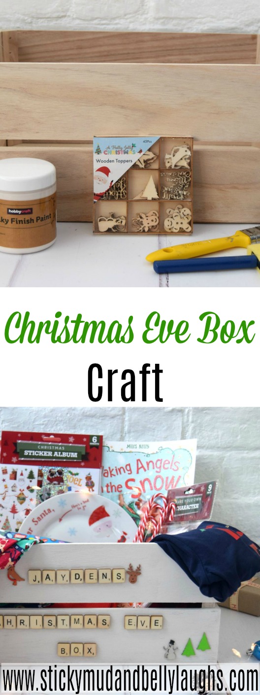 A super easy Christmas Eve box craft. #ChristmasEvebox #Christmascrafts #ChristmasEvecrate #Christmas