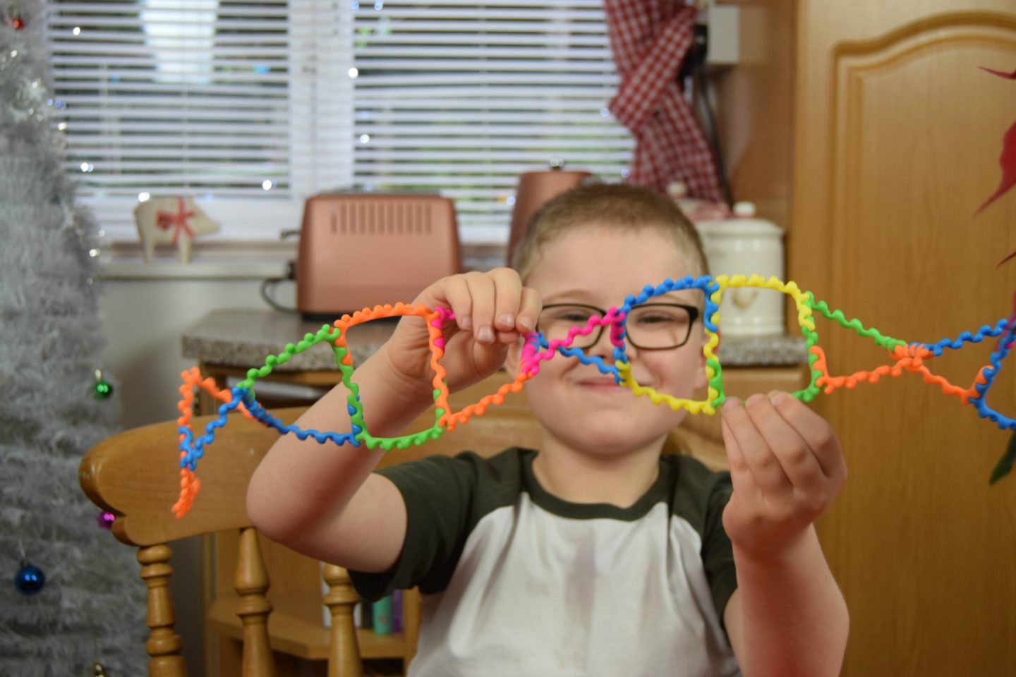A DNA structure using stems pieces.