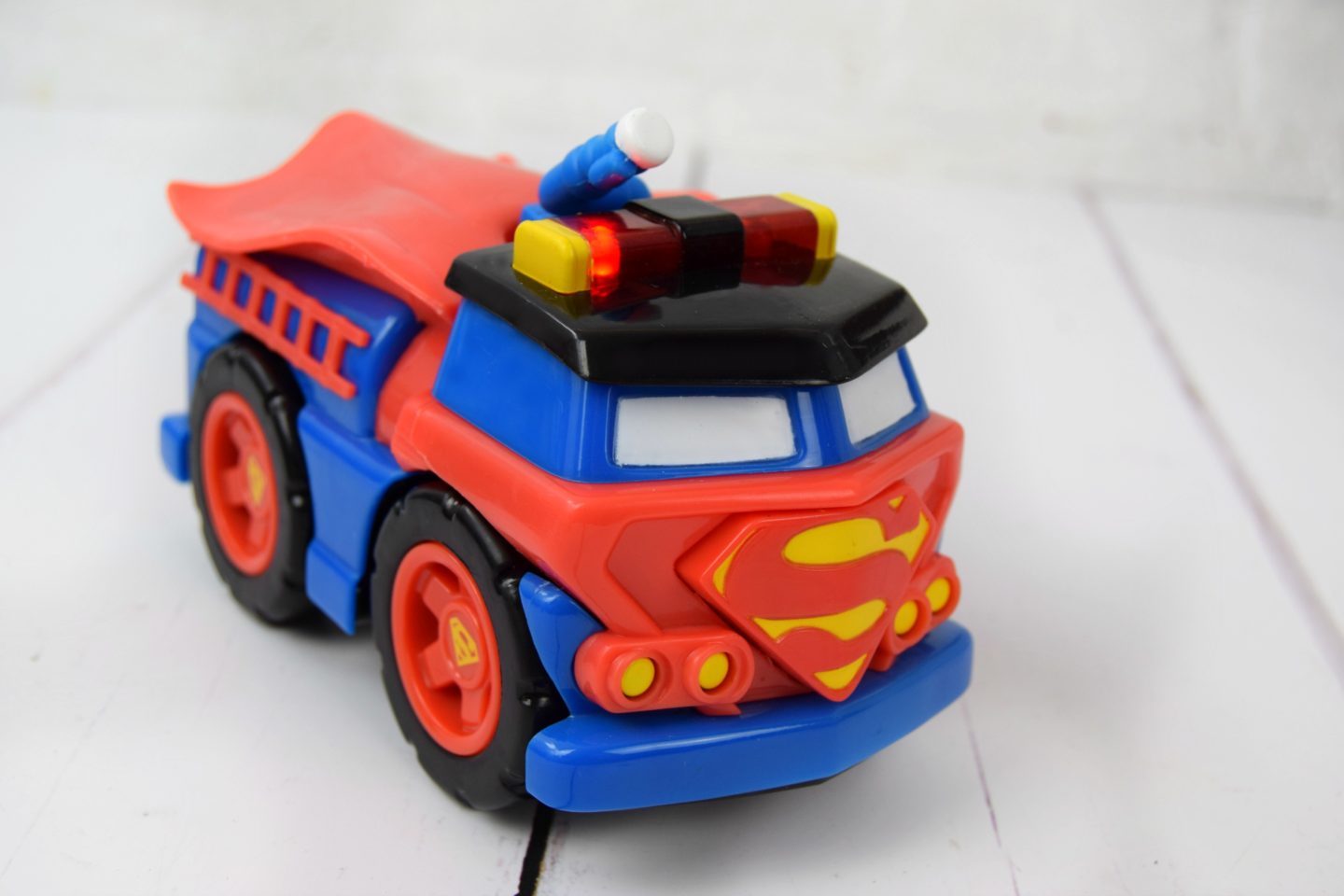 Herodrive Mash Machines toy firetruck Superman themed.