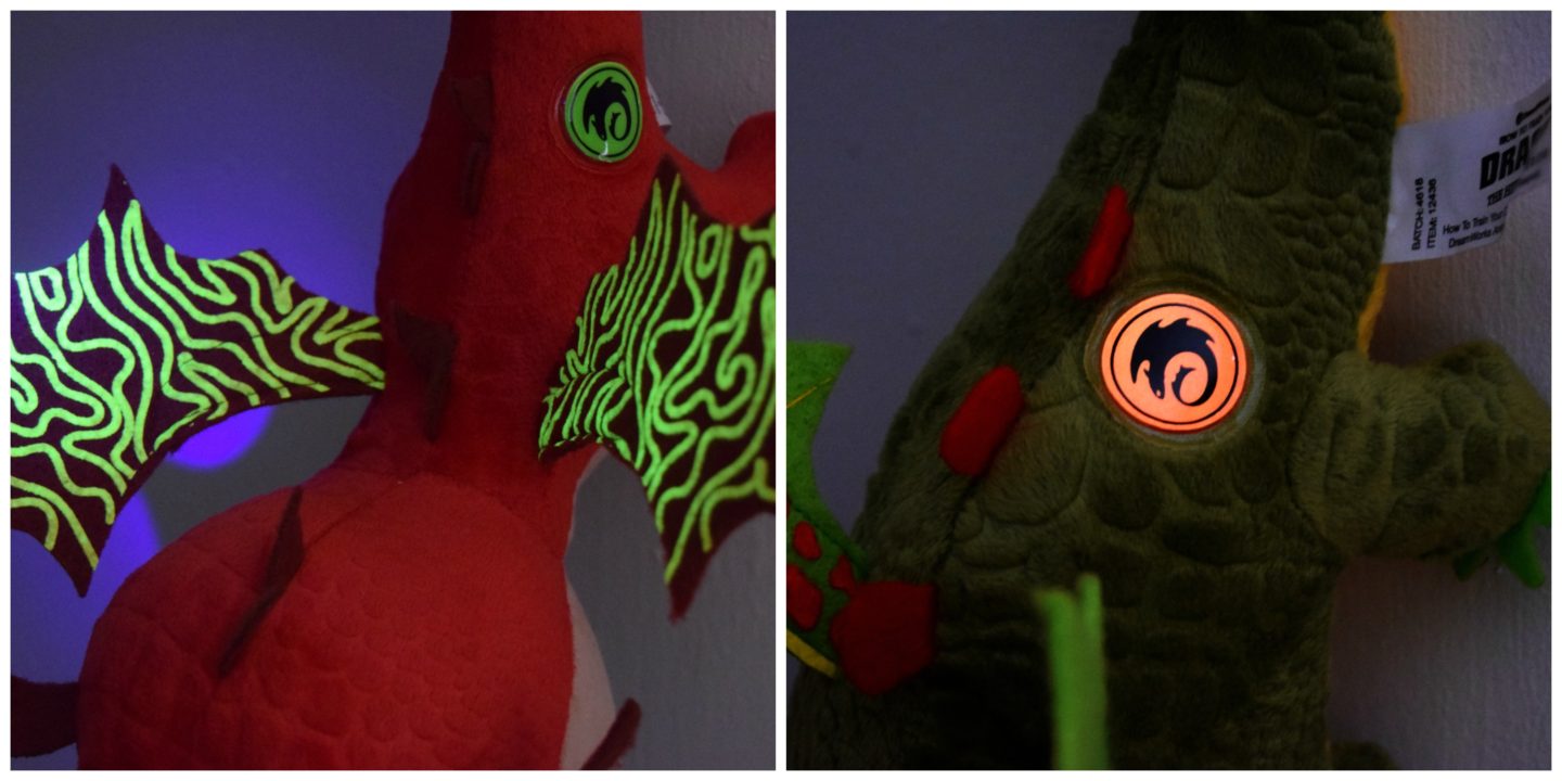 How to train your dragon toys glow in the dark