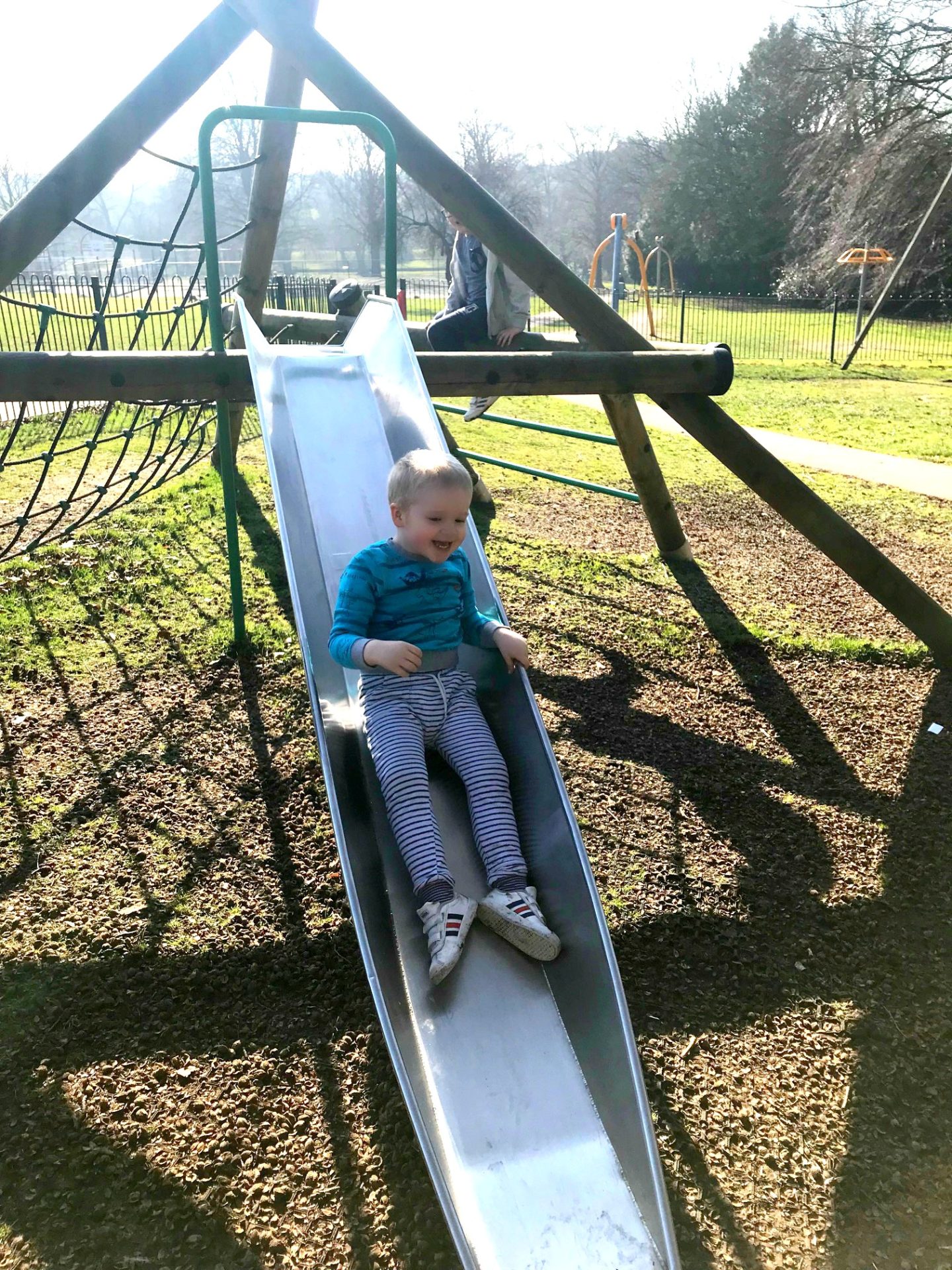 Joben having a play on the slide 22