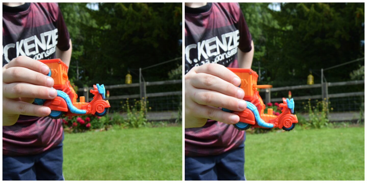 Superzings series 3 Pizza delivery bike shooter