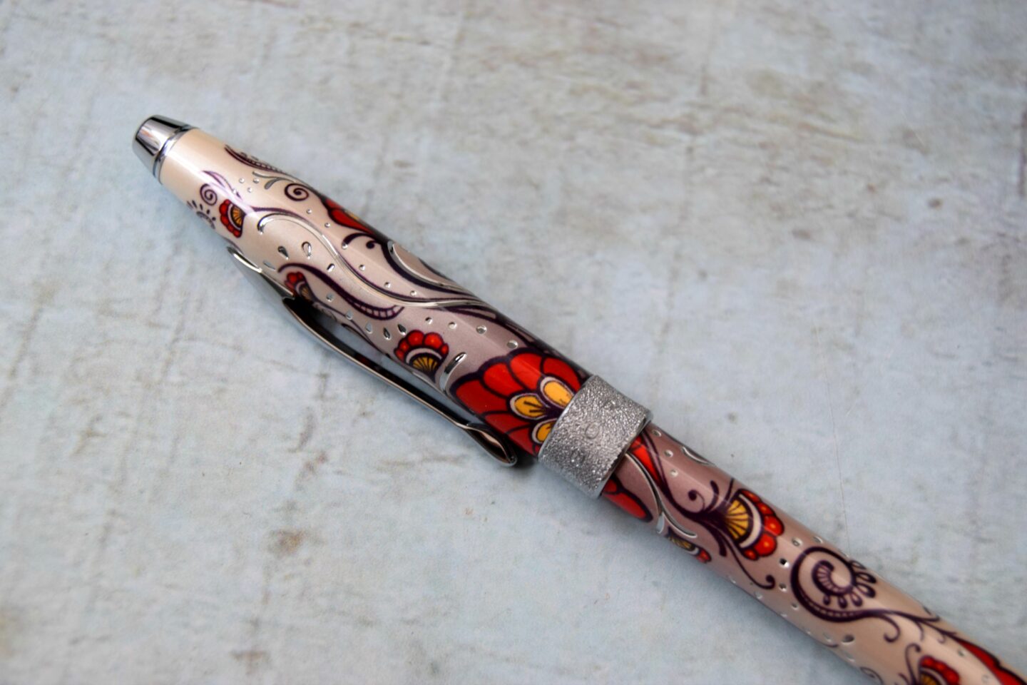 floral botanica hummingbird ballpoint pen