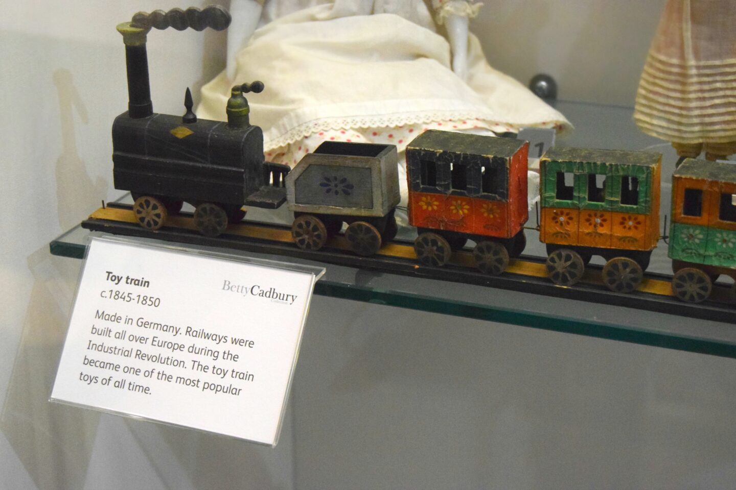 A toy train from 1845.