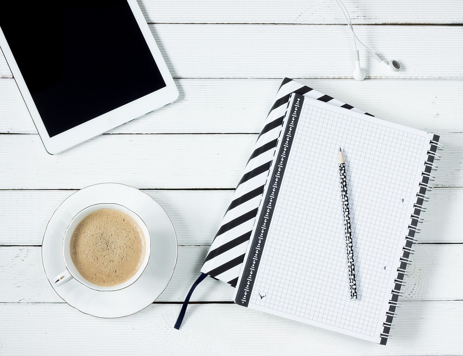 A desk flatlay. Monday Morning Blog club bloggers linky.
