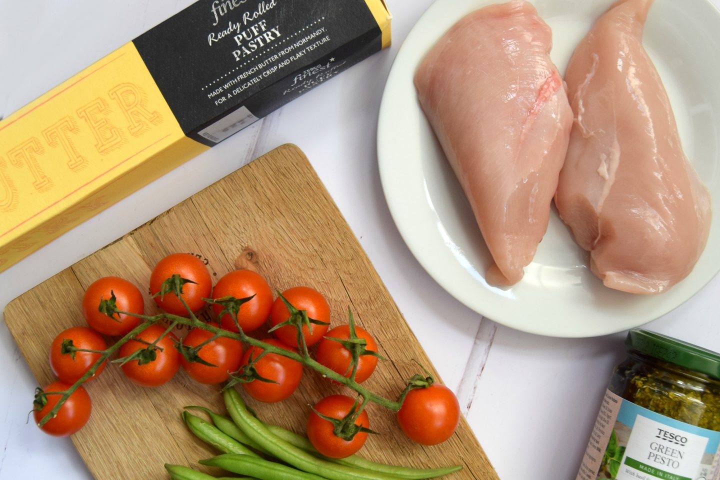 Flaky Pastry Pesto Chicken recipe ingredients