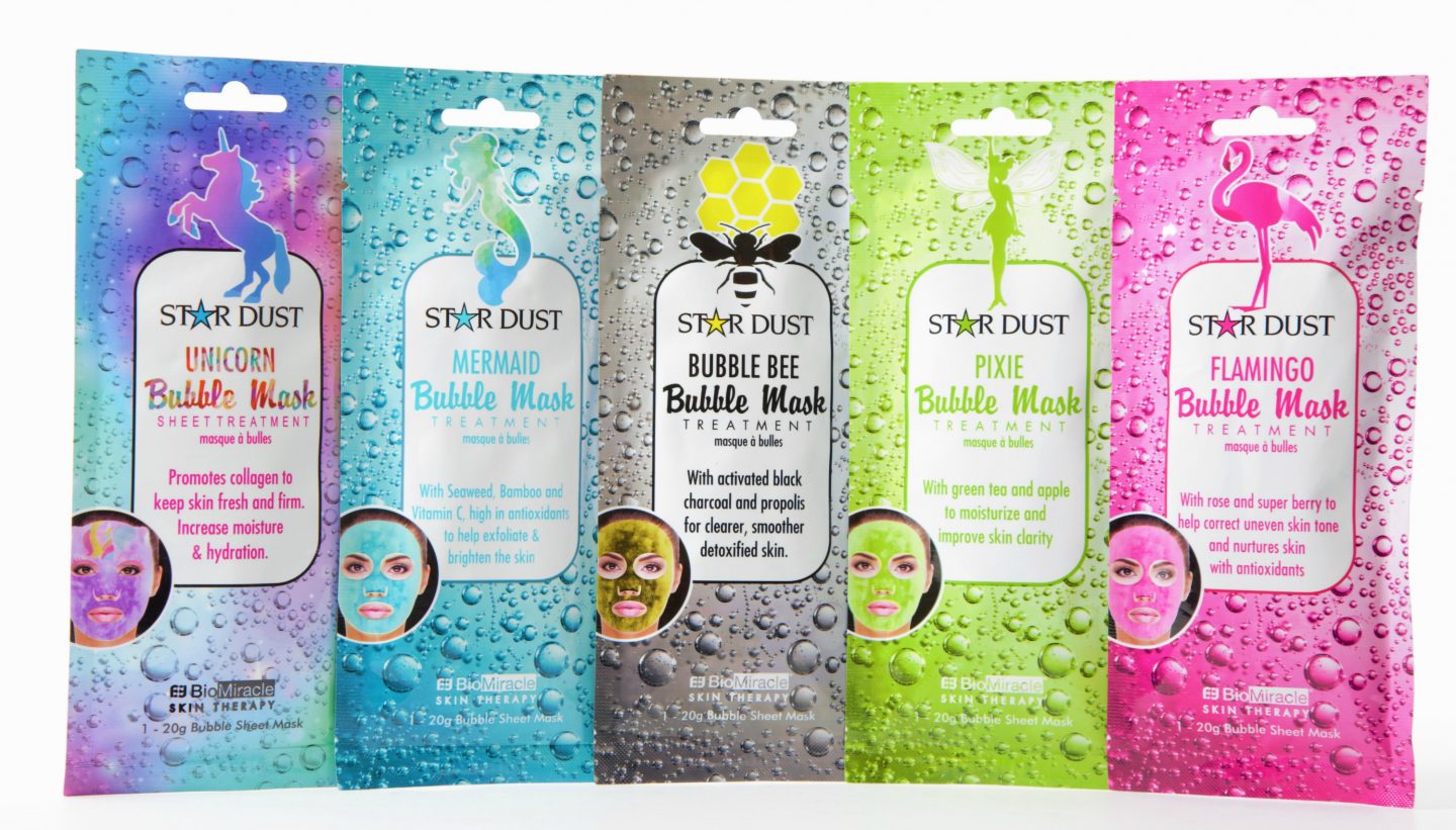 Star Dust Bubble Face Masks