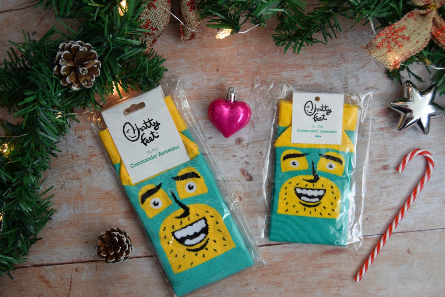 Chatty Feet Commander Awesome design socks.