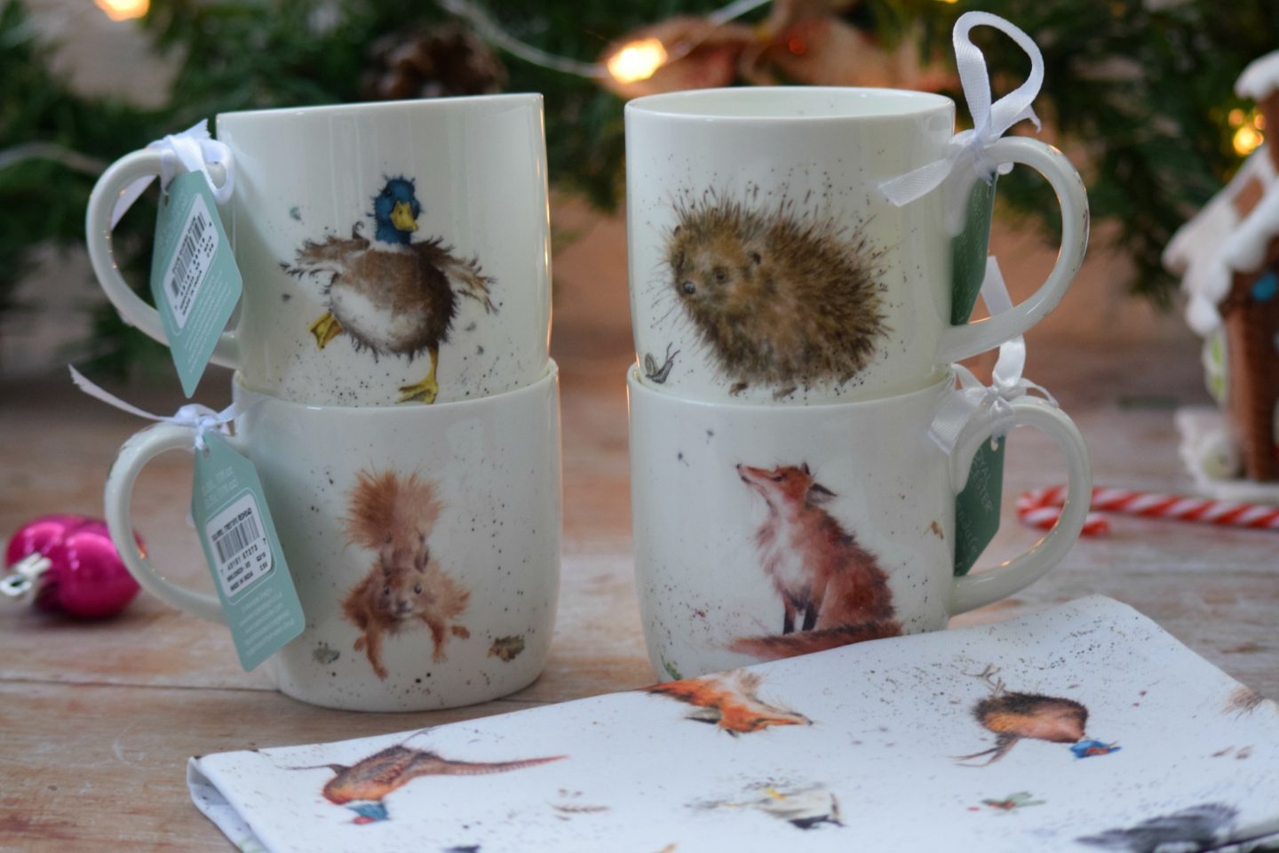 Portmeirion Wrensdale design mugs