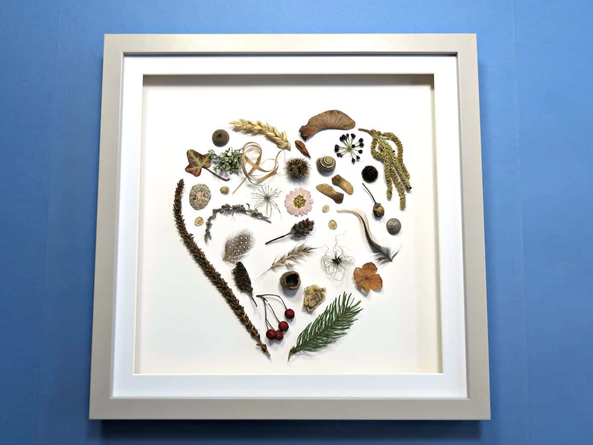 Craft Invaders A nature heart collage