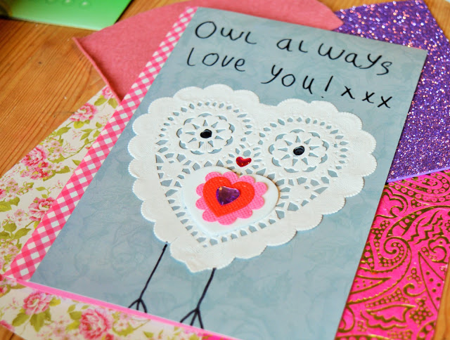 Kelly Allen Writer Valentine's Day card craft