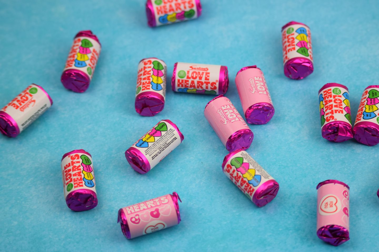 Limited edition pink love hearts sweets