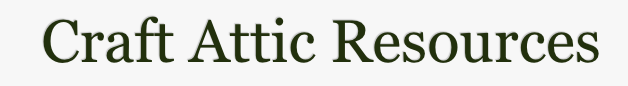 Craft Attic Resources blog header