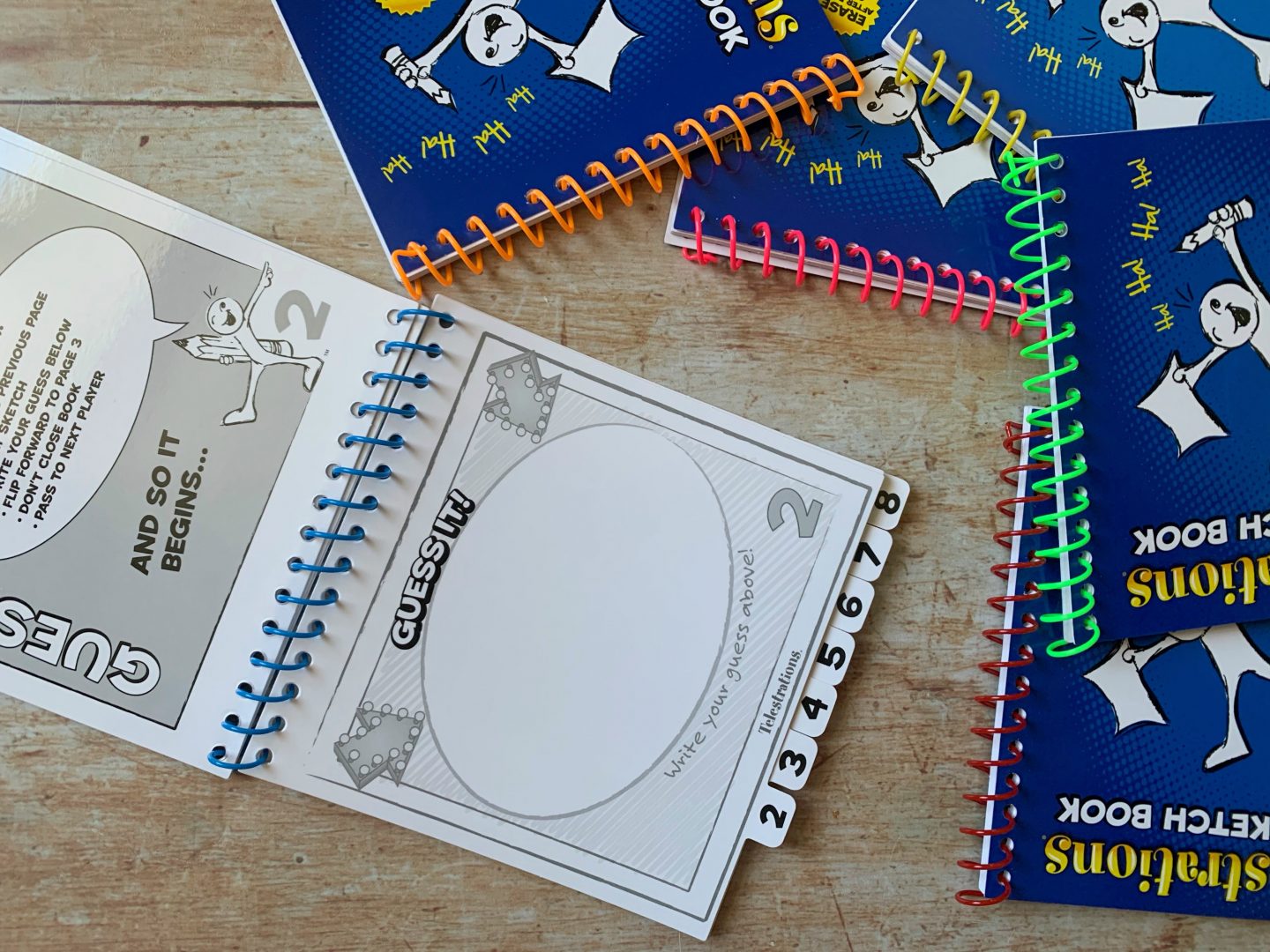 Telestrations sketch book