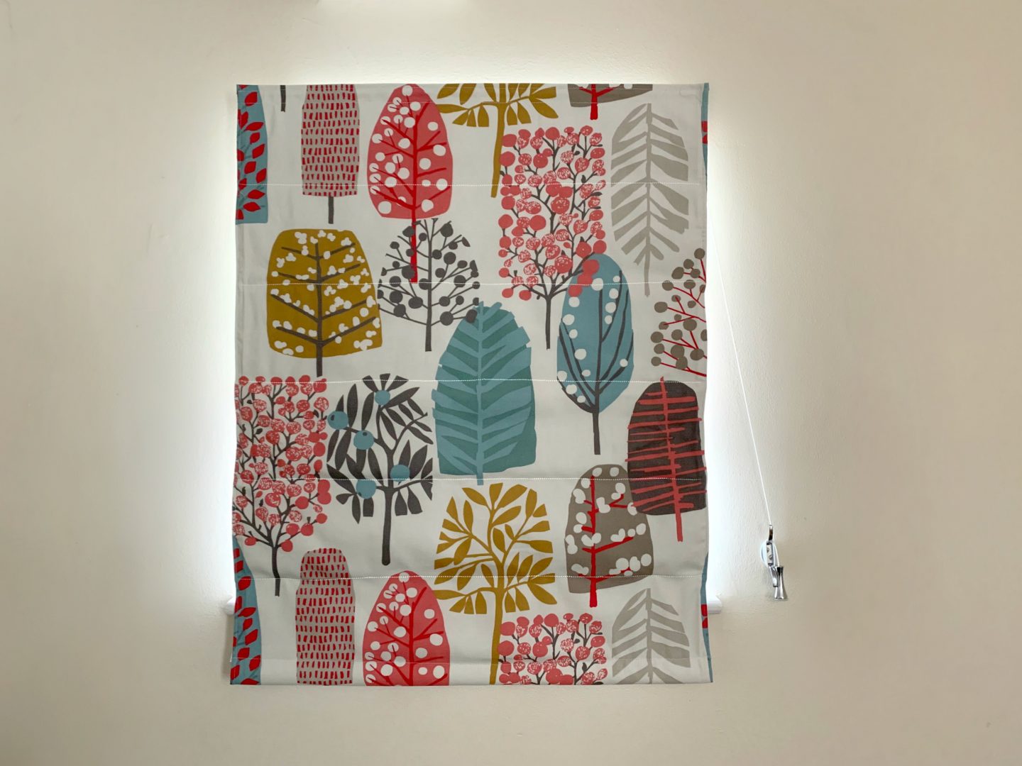 Roman blind closed