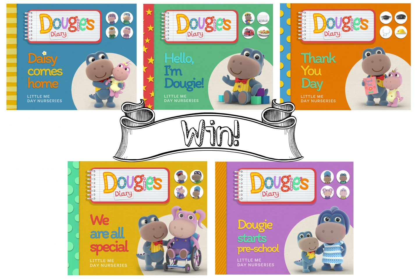 A bundle of children's picture books for a competition.