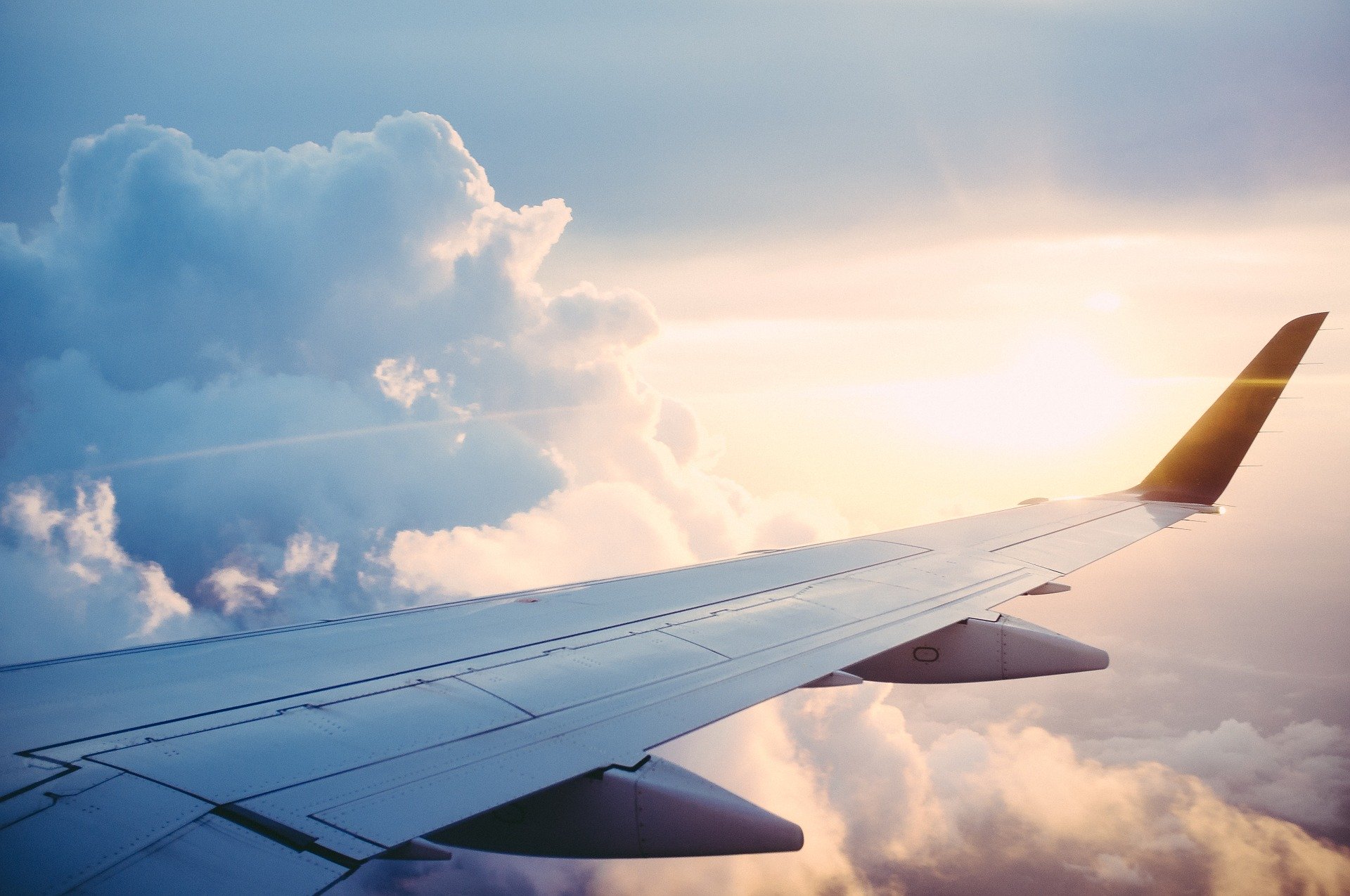An aeroplane in flight