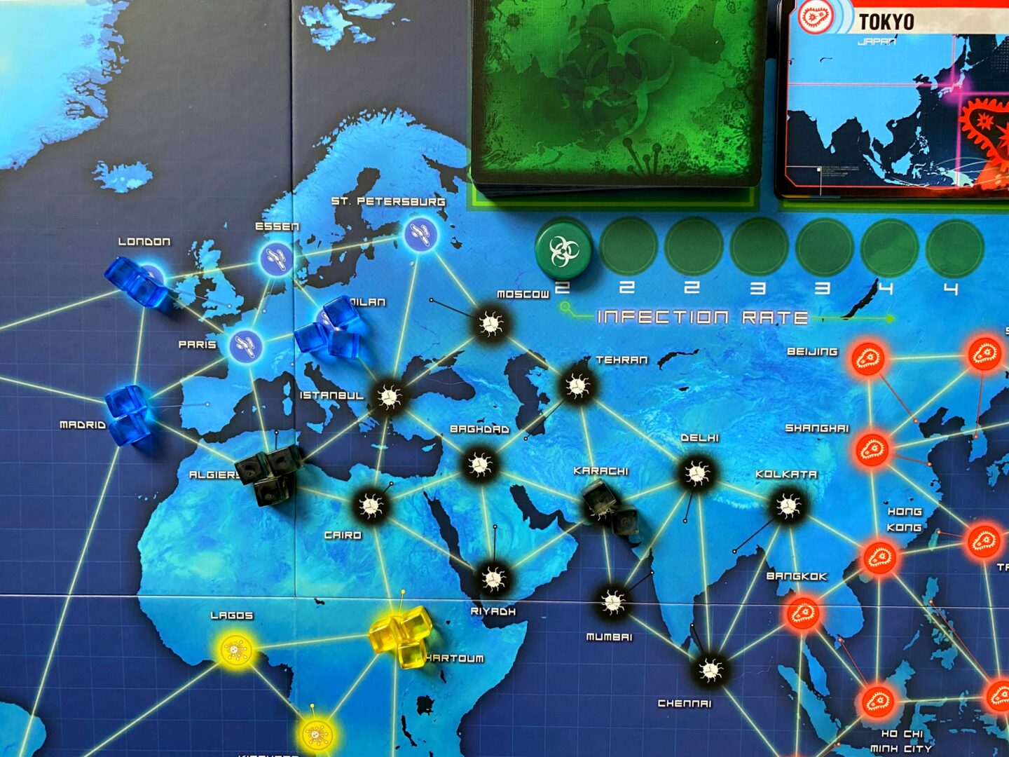 Pandemic playing board