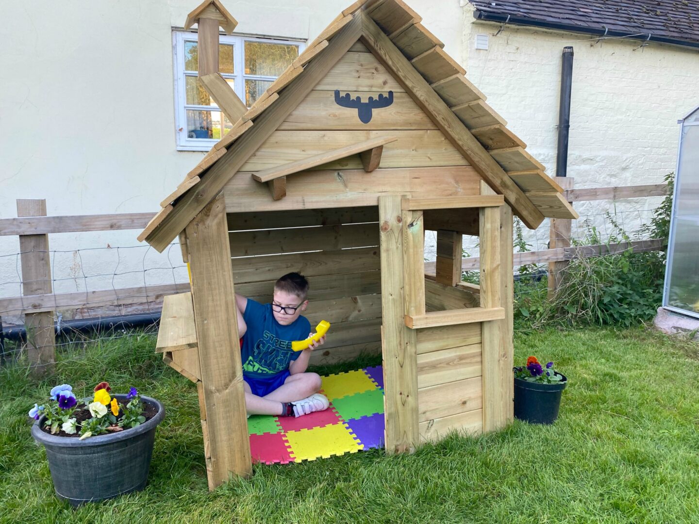 Wooden playhouse