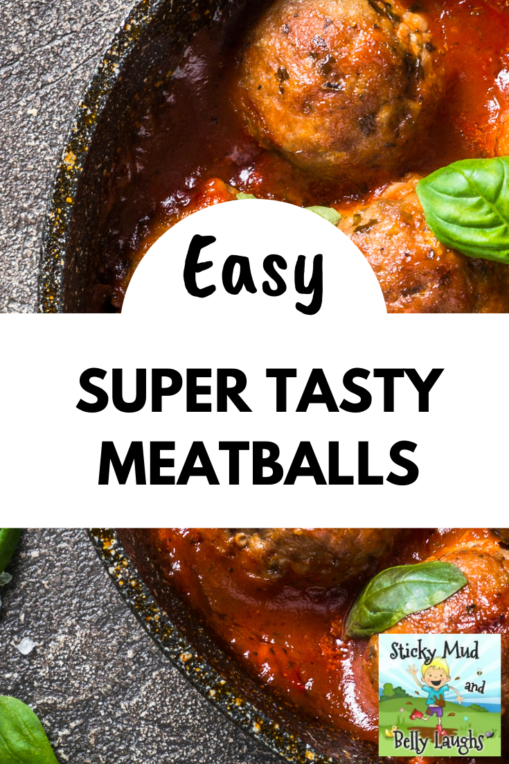 An easy super tasty meatballs recipe that all of the family will enjoy. #meatballs #heartydinners #winterrecipes #stickymudandbellylaughs