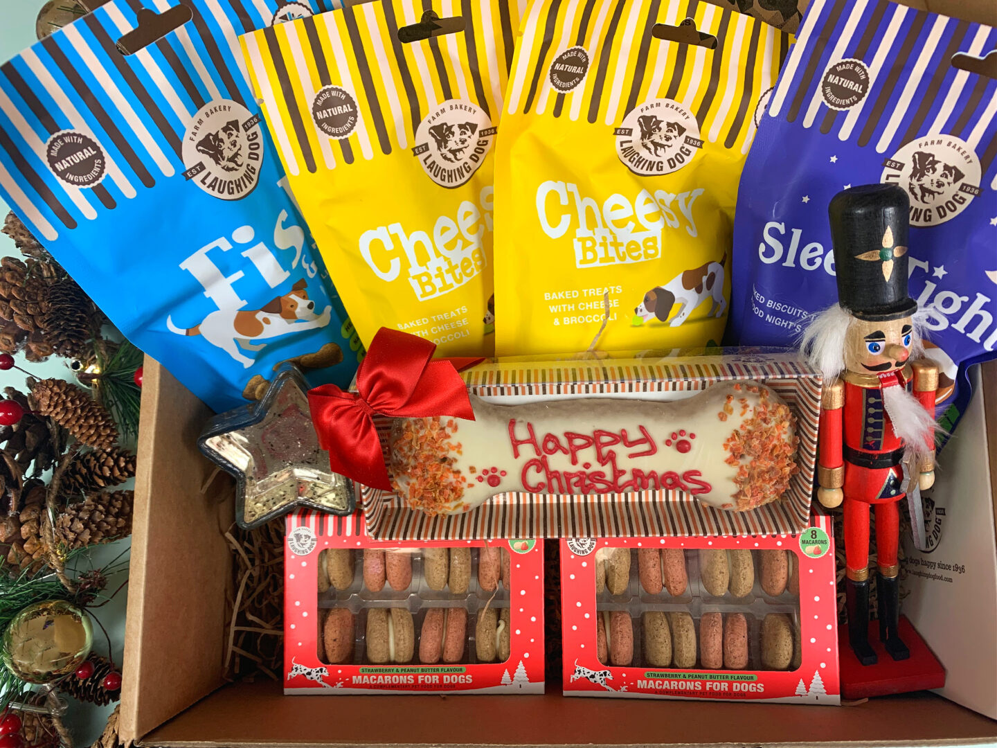 Laughing Dog Christmas dog food hamper
