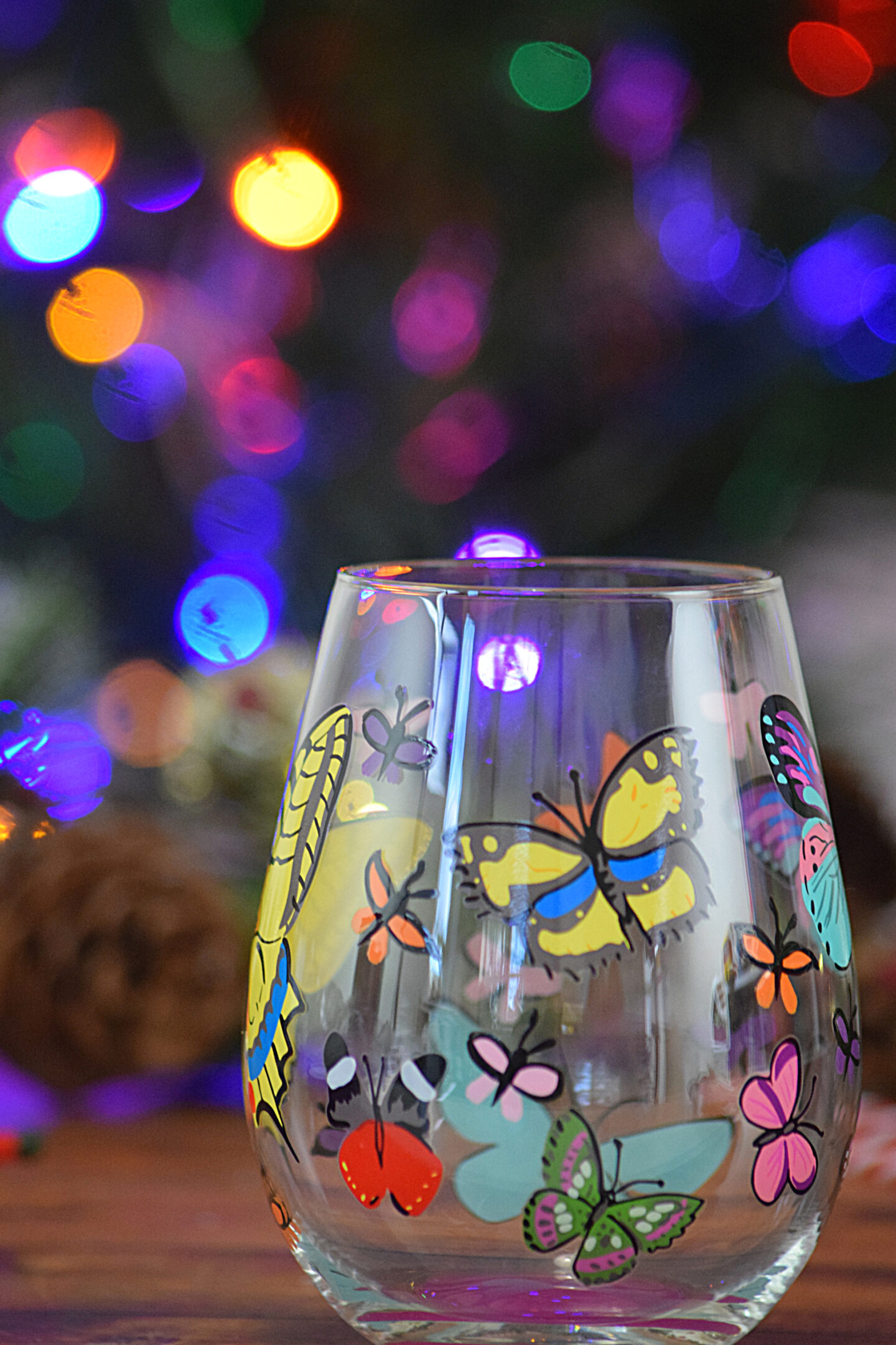 Pretty wine glass